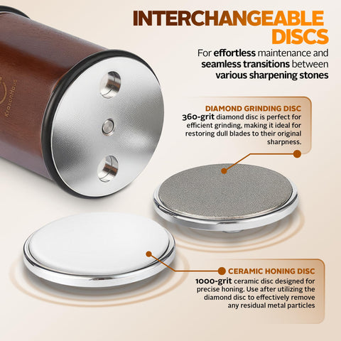 KraxenHaus Tumbler rolling stand keeps sharpening steady and repeatable.