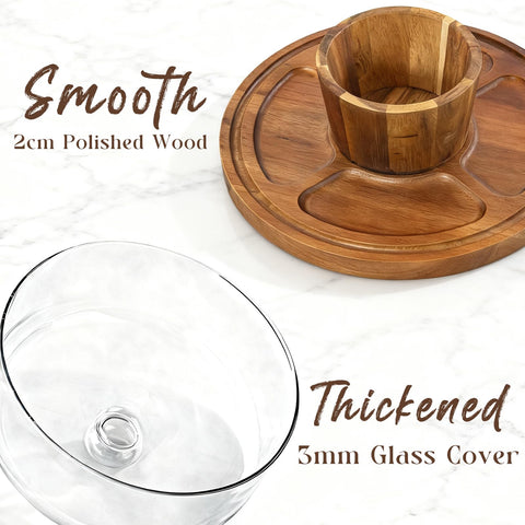 Krbnk 2-in-1 stand reveals a serving tray for easy snacks.