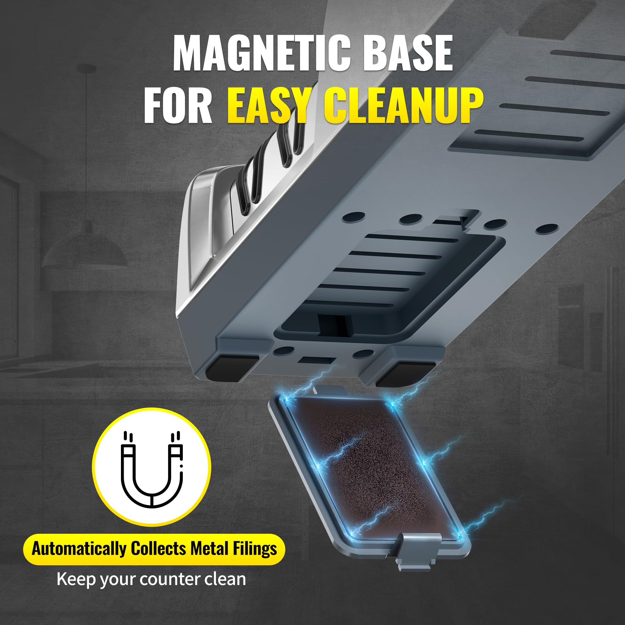 Krcqap 15-degree EdgeSelect enables precise bevel thinning for easy slicing.