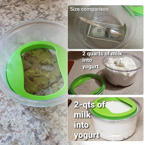 Kreapa 2-pack keeps avocados and fruits organized in the fridge.