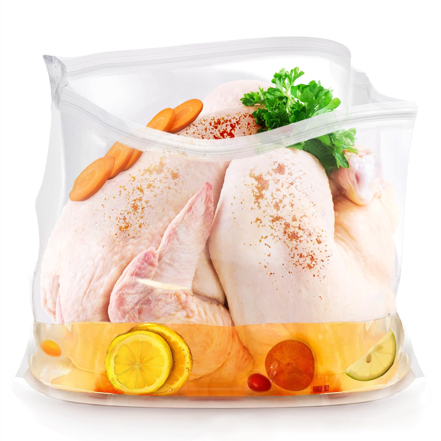 Kreapa turkey brine bag 22x26 inches holds up to 40 pounds with leak-proof protection.