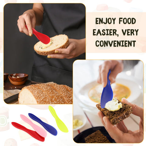 Kritkin butter spreader pink set adds color and control for icing and cheese
