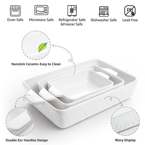 Krokori ceramic bakeware set offers versatile porcelain cookware for meals