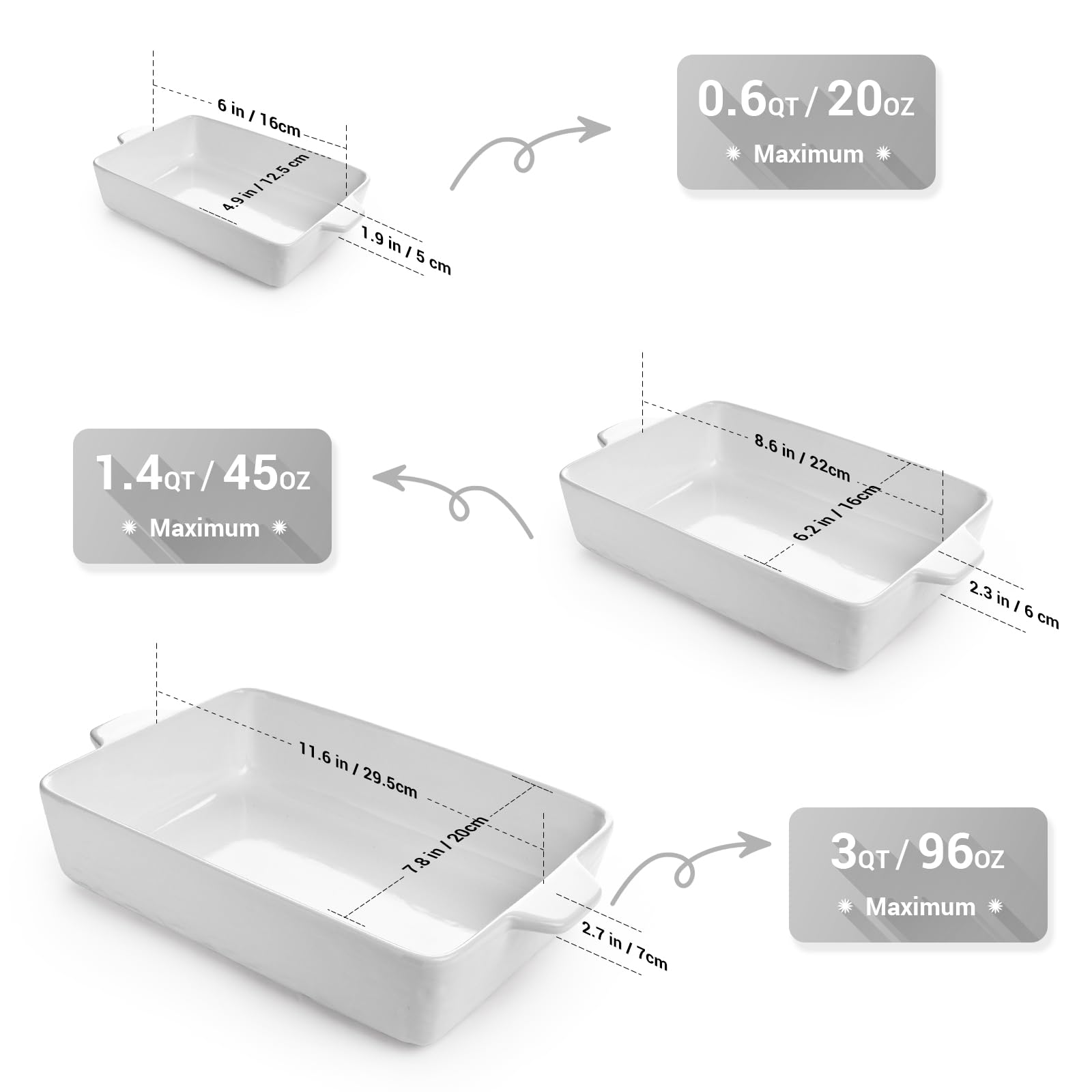 Krokori lasagna pan with handles for easy oven-to-table serving