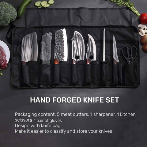 Krononidler knife set storage roll keeps blades organized and ready for outdoor use