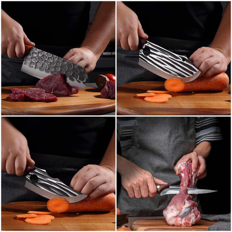 Krononidler Serbian chef knife precision for slicing brisket and fish