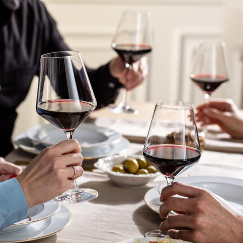 Krosno European-made glassware emphasizes quality craftsmanship and timeless elegance