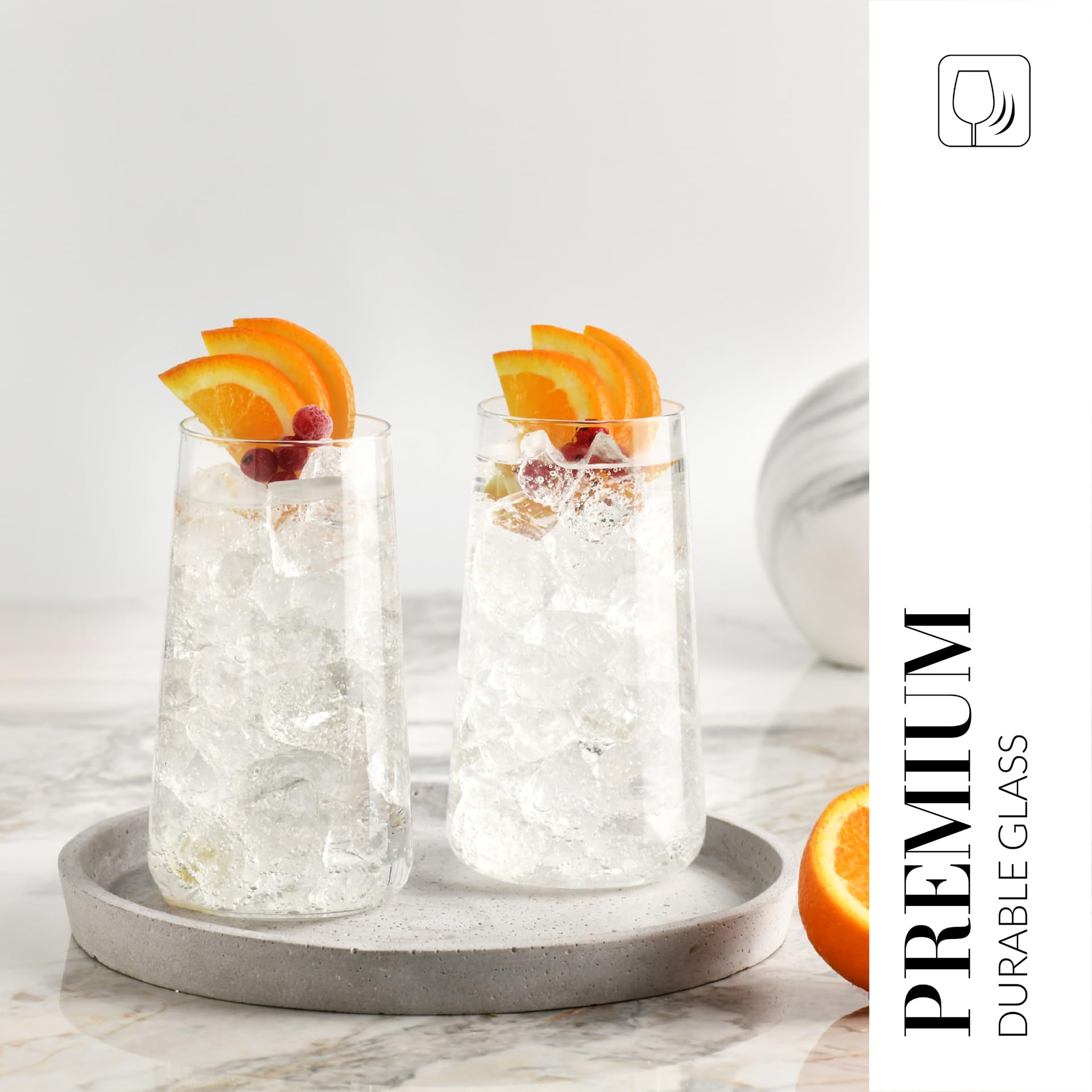 Krosno Infinity dishwasher-safe glass for easy cleanup after meals.