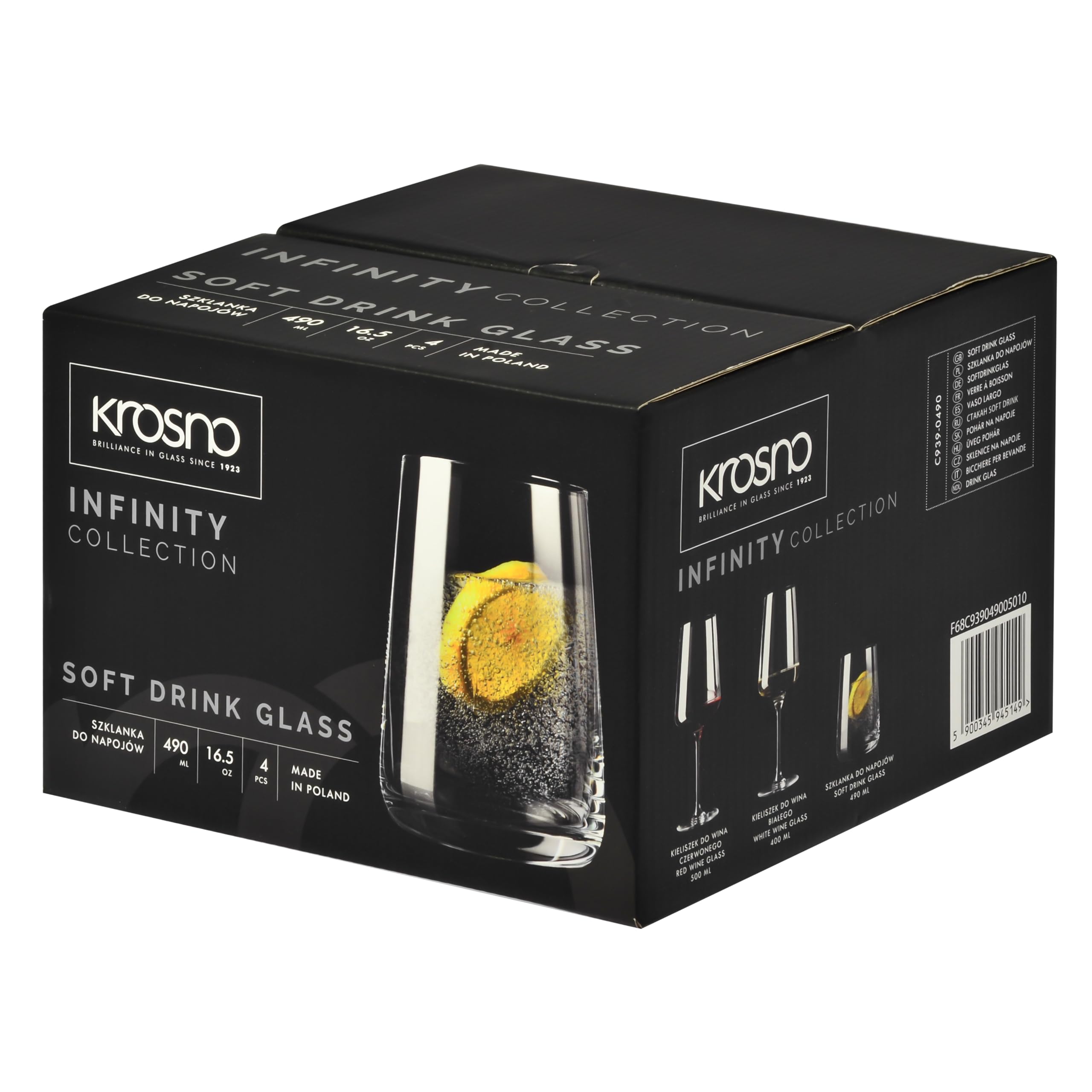 Krosno Infinity glass is ideal for everyday sipping and celebrations