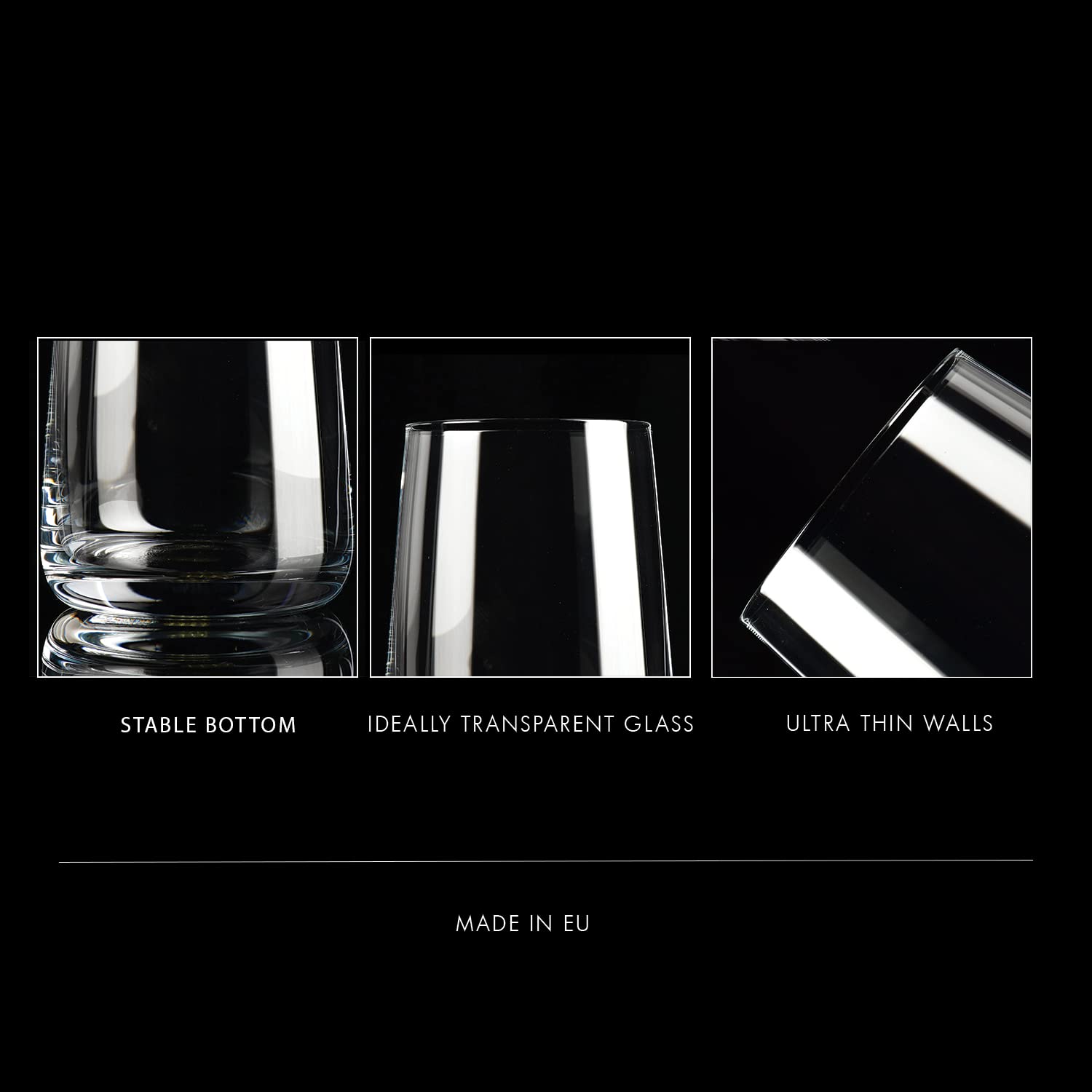 Krosno Infinity dishwasher-safe glass for convenient cleaning.