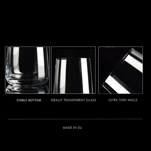 Krosno Infinity dishwasher-safe glass for convenient cleaning.