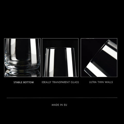 Krosno Infinity glass reflects light to elevate presentation