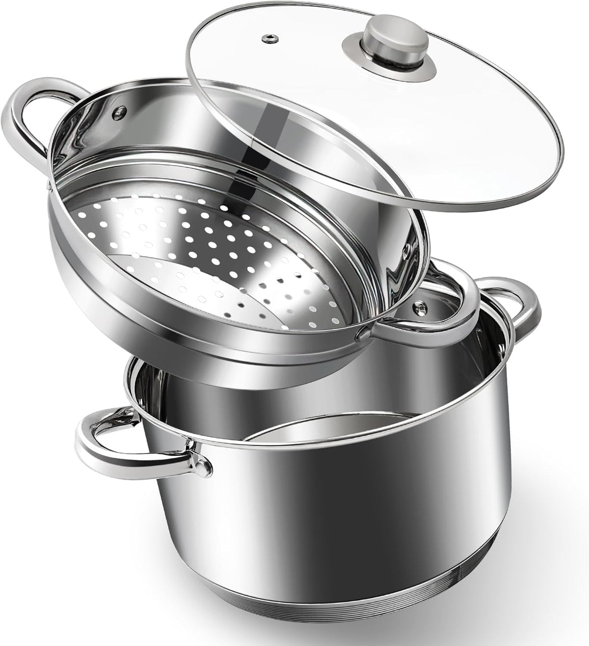 KroWallu 6 Qt stock pot for versatile soups and pasta.