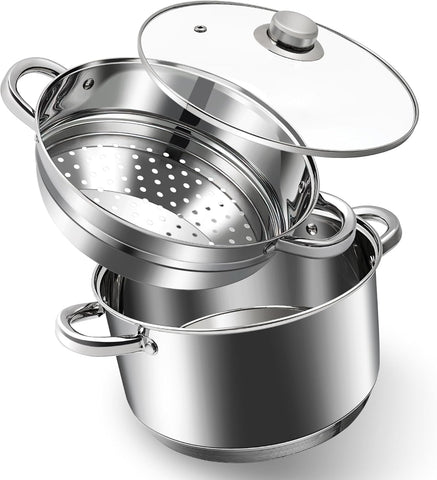KroWallu 6 Qt stock pot for versatile soups and pasta.