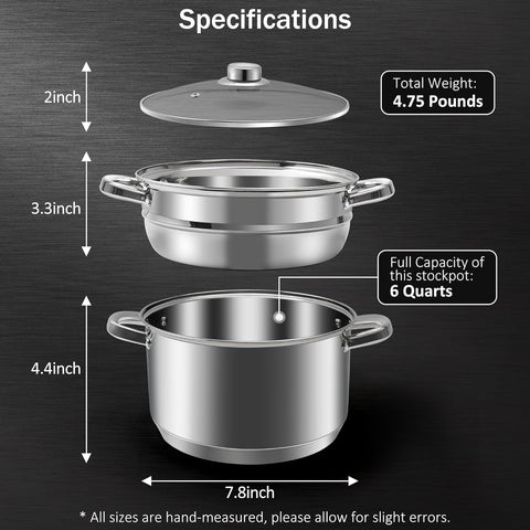 KroWallu steamer insert ideal for vegetables and seafood.