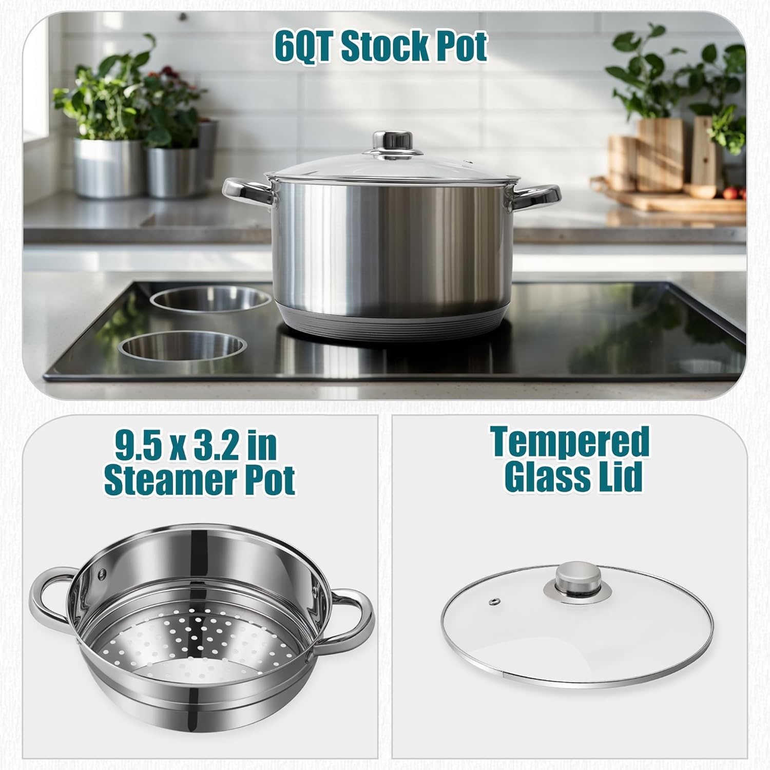 KroWallu use-on-stove setup for versatile cooking.