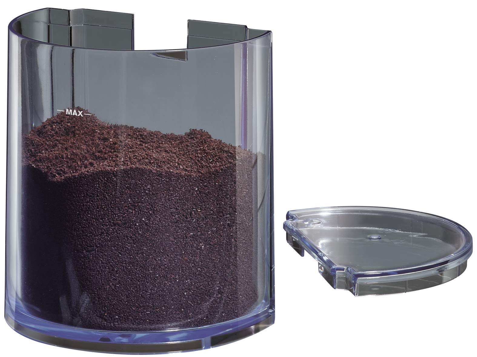 KRUPS grounds container with easy removal supports quick batch brewing.