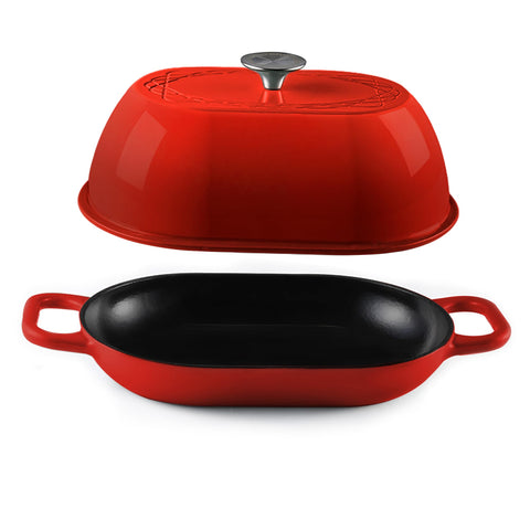 Krustic triple-layer enamel finish reduces sticking and simplifies cleanup