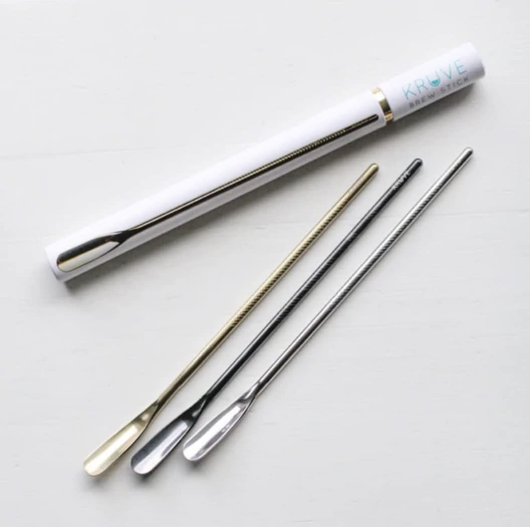 KRUVE Brew Stick used for pour-over stirring to ensure even water contact