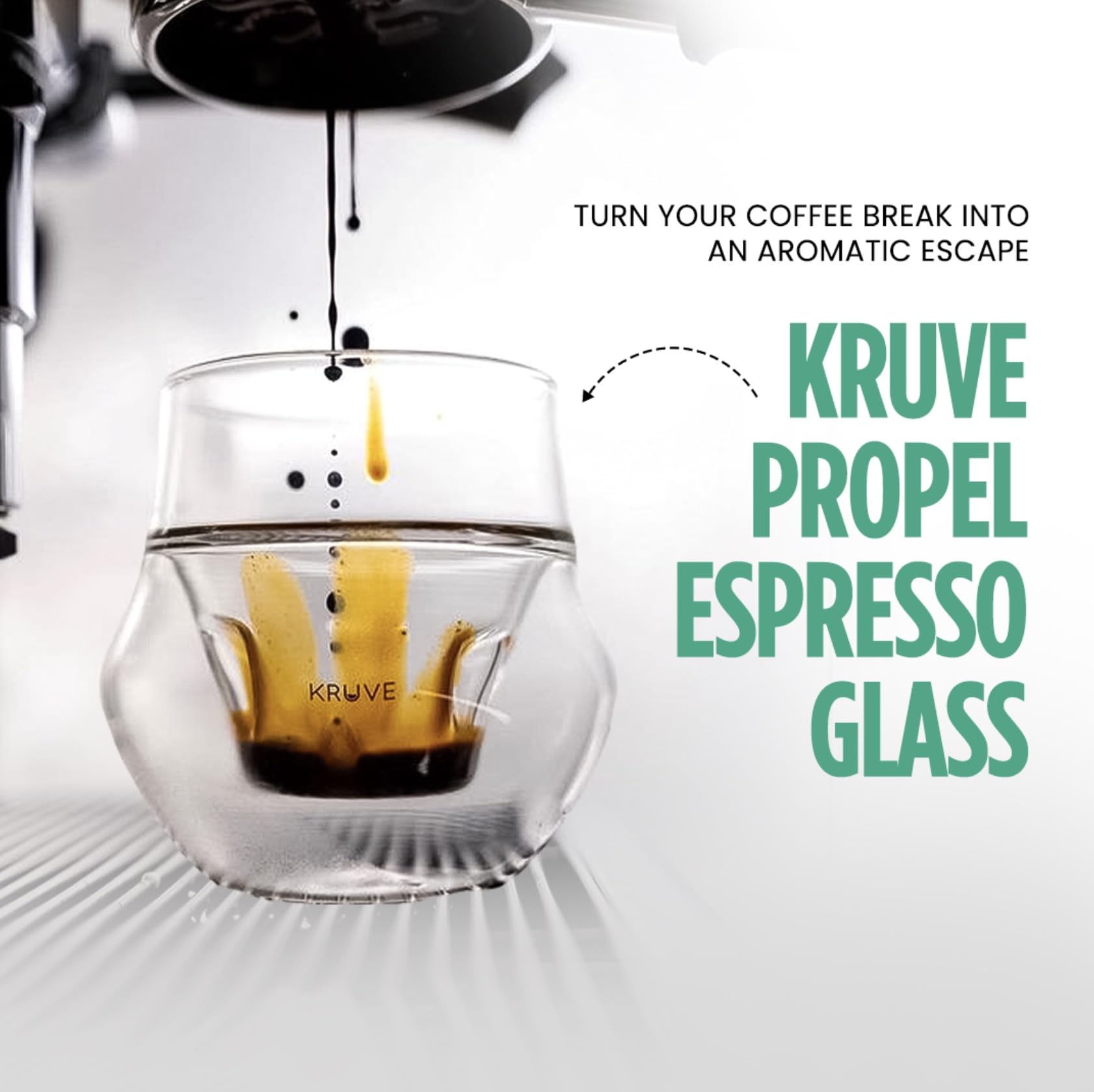 KRUVE Propel with headspace design enhances aroma and sipping experience.