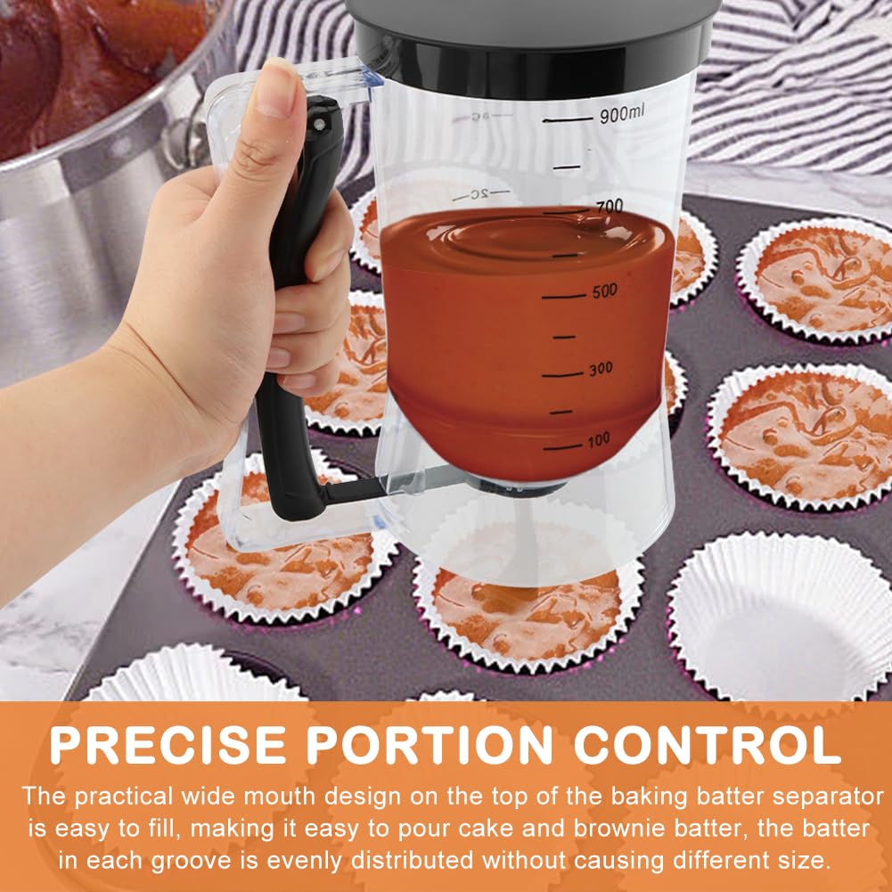 Kryslanix batter dispenser with wide-mouth fill design speeds preparation.