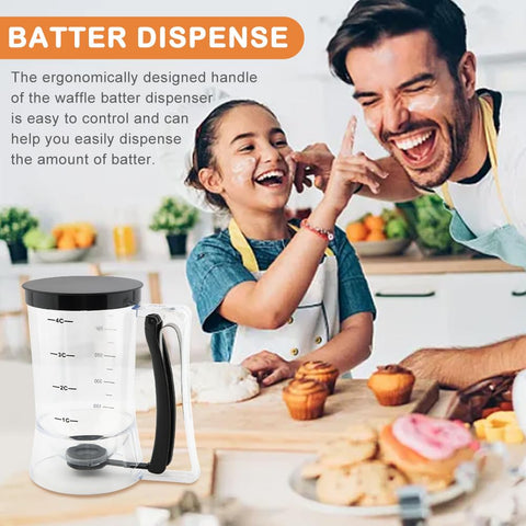 Kryslanix multi-use baking tool ideal for cupcakes, pancakes, and waffles.