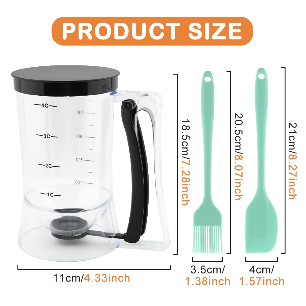 Kryslanix oil brush evenly greases pans for reliable non-stick results.