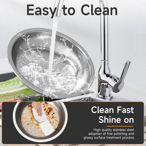 KScocina chafing dish rounded edges enhance safer handling.