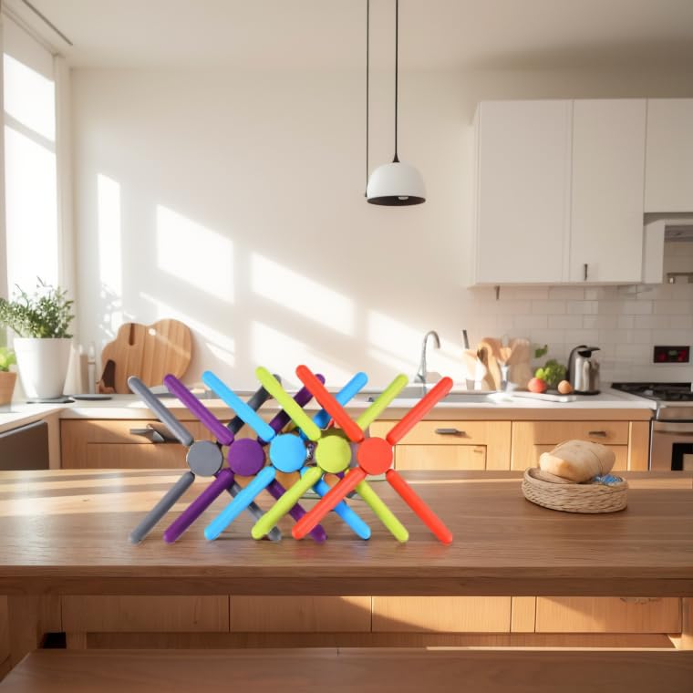 KSENDALO cross-design collapsible trivets show stable support