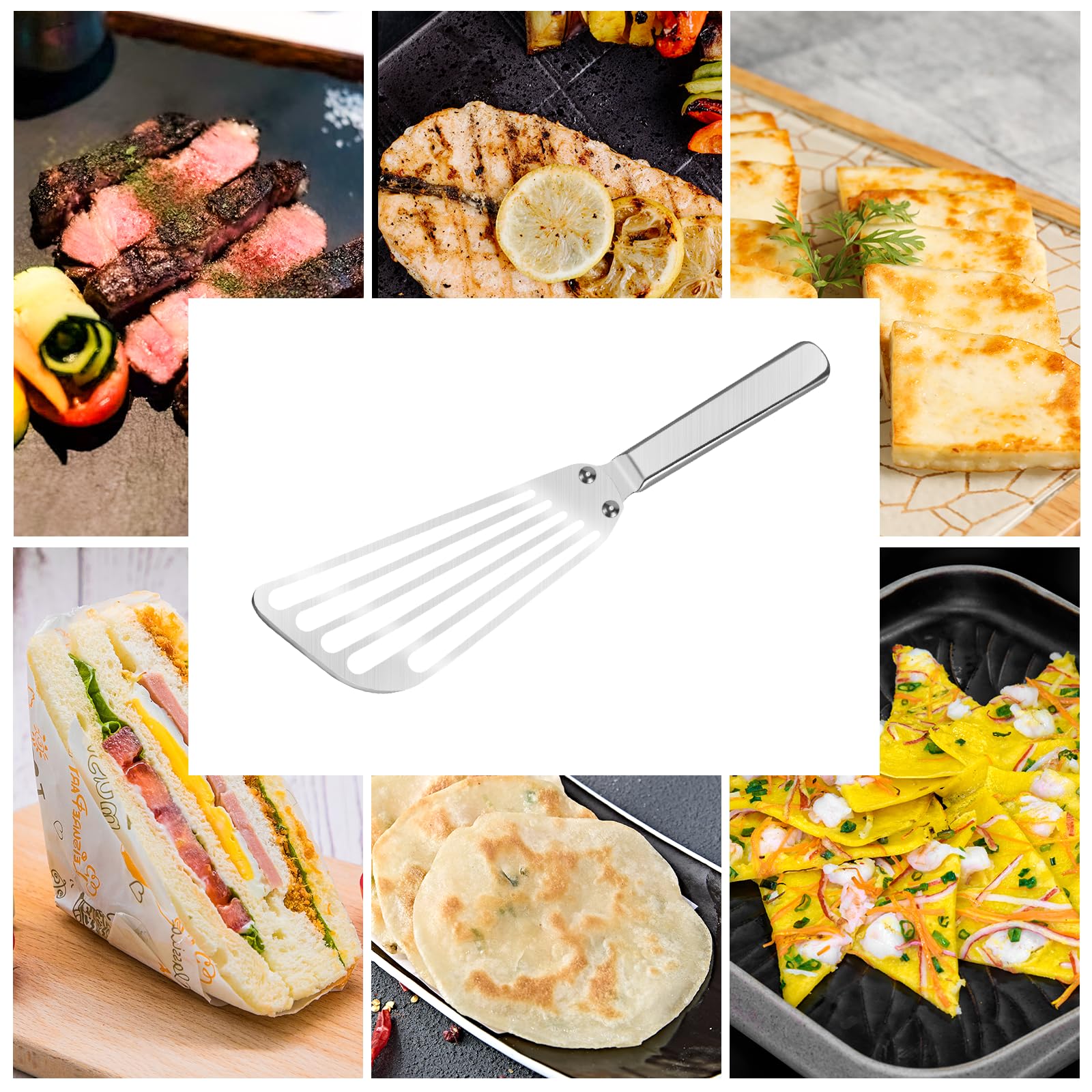 KSENDALO ideal for flipping fish, omelettes, and veggie patties.