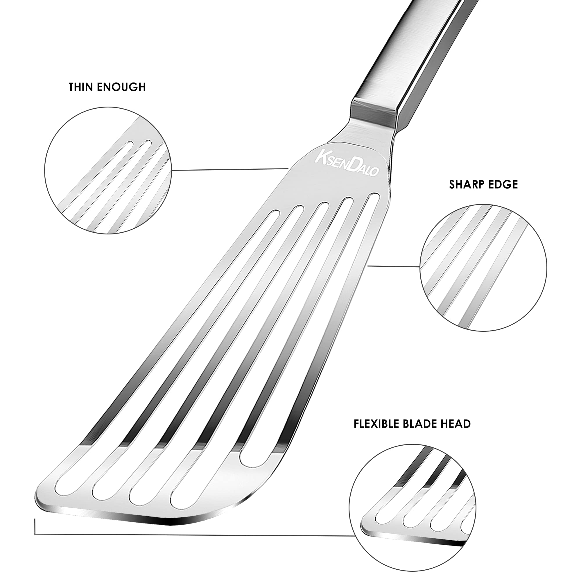 KSENDALO egg-flipper design helps flip omelettes with care.