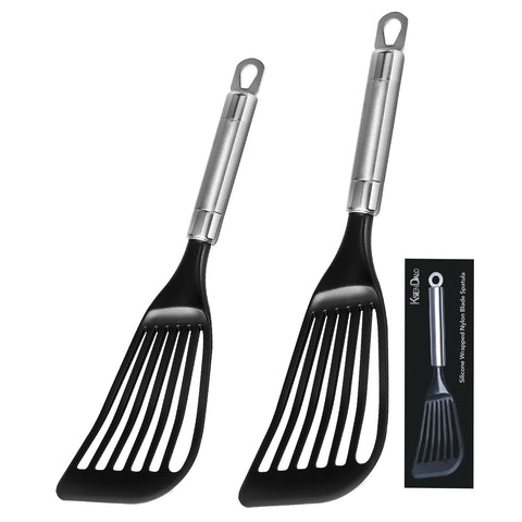 KSENDALO fish spatula with slotted nylon for healthier oil drainage