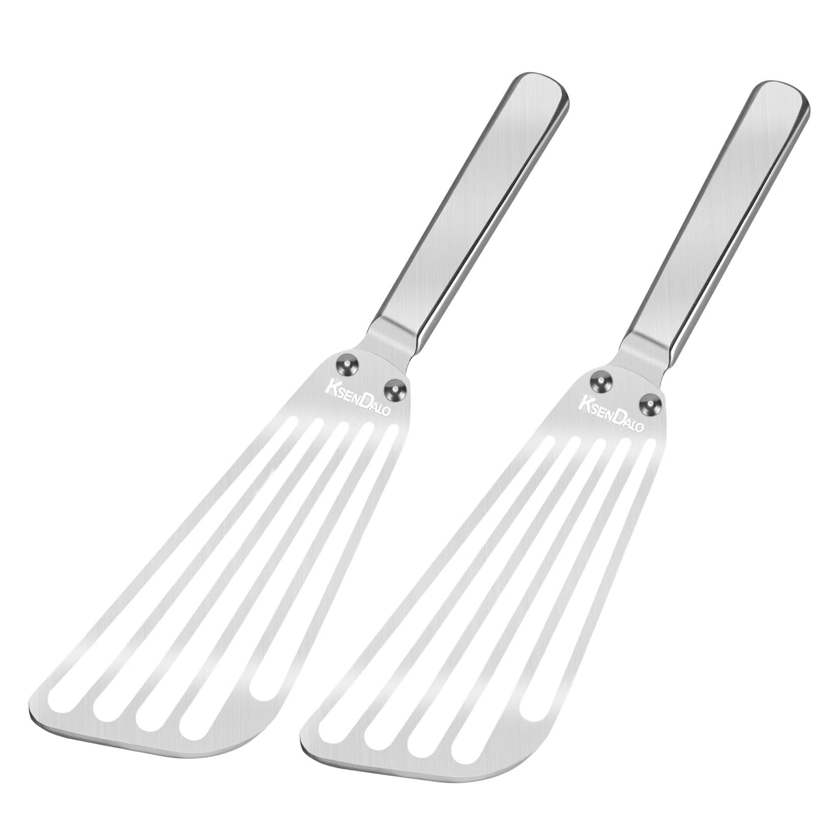KSENDALO flexible fish spatula with slotted blade for delicate fillets and easy release.