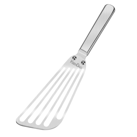 KSENDALO flexible fish spatula with slotted blade for delicate flips and draining liquids