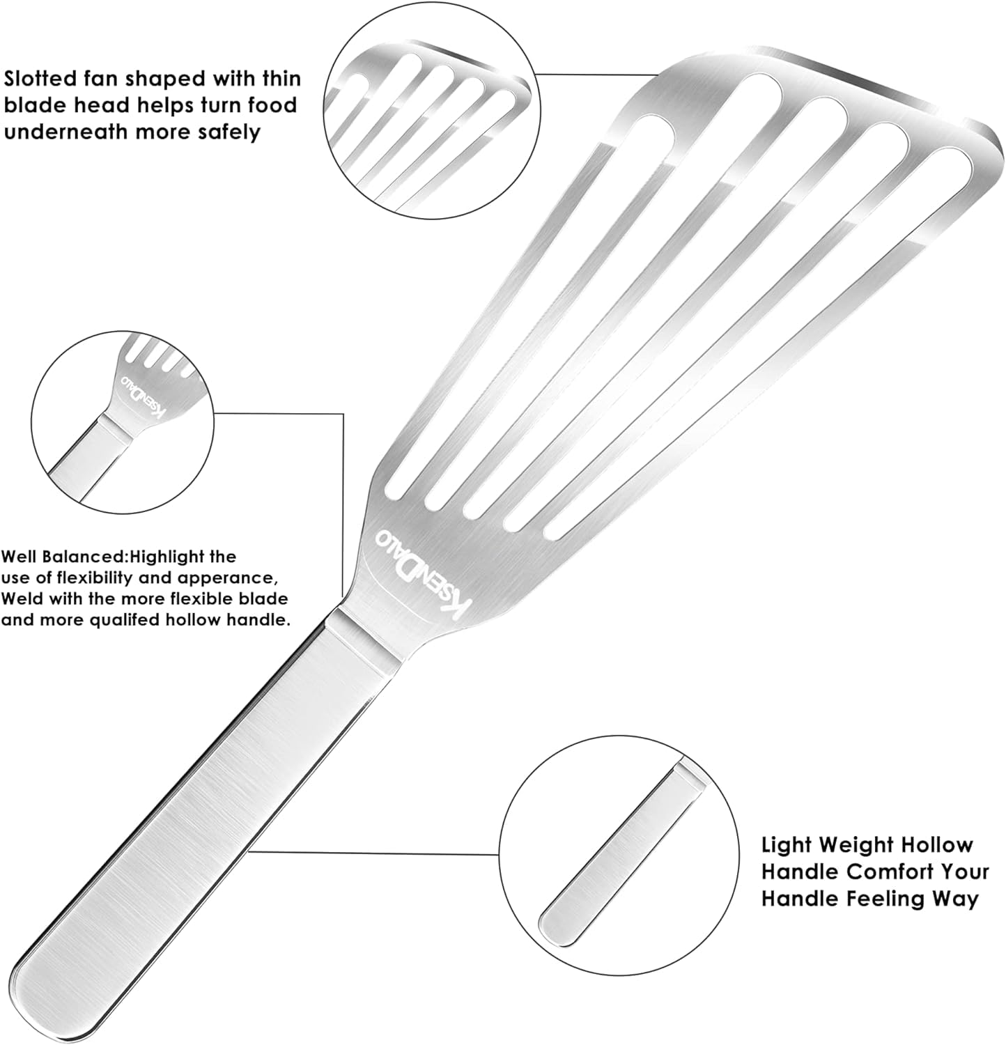 KSENDALO kitchen utensils spatula emphasizes precision and durability.