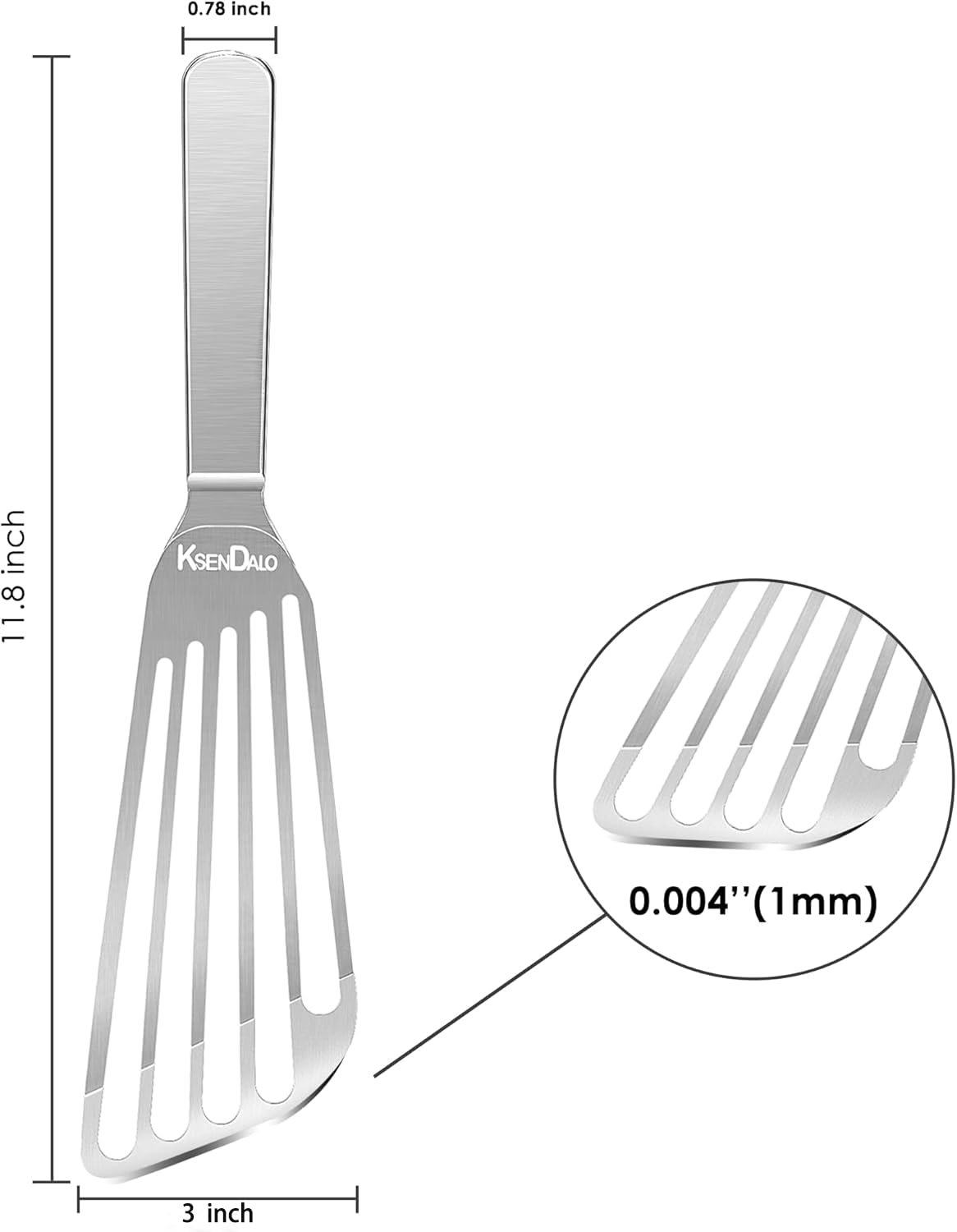 KSENDALO versatile spatula suitable for eggs, omelettes, and pancakes.