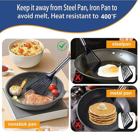 KSENDALO silicone-edge spatula for gentle nonstick release