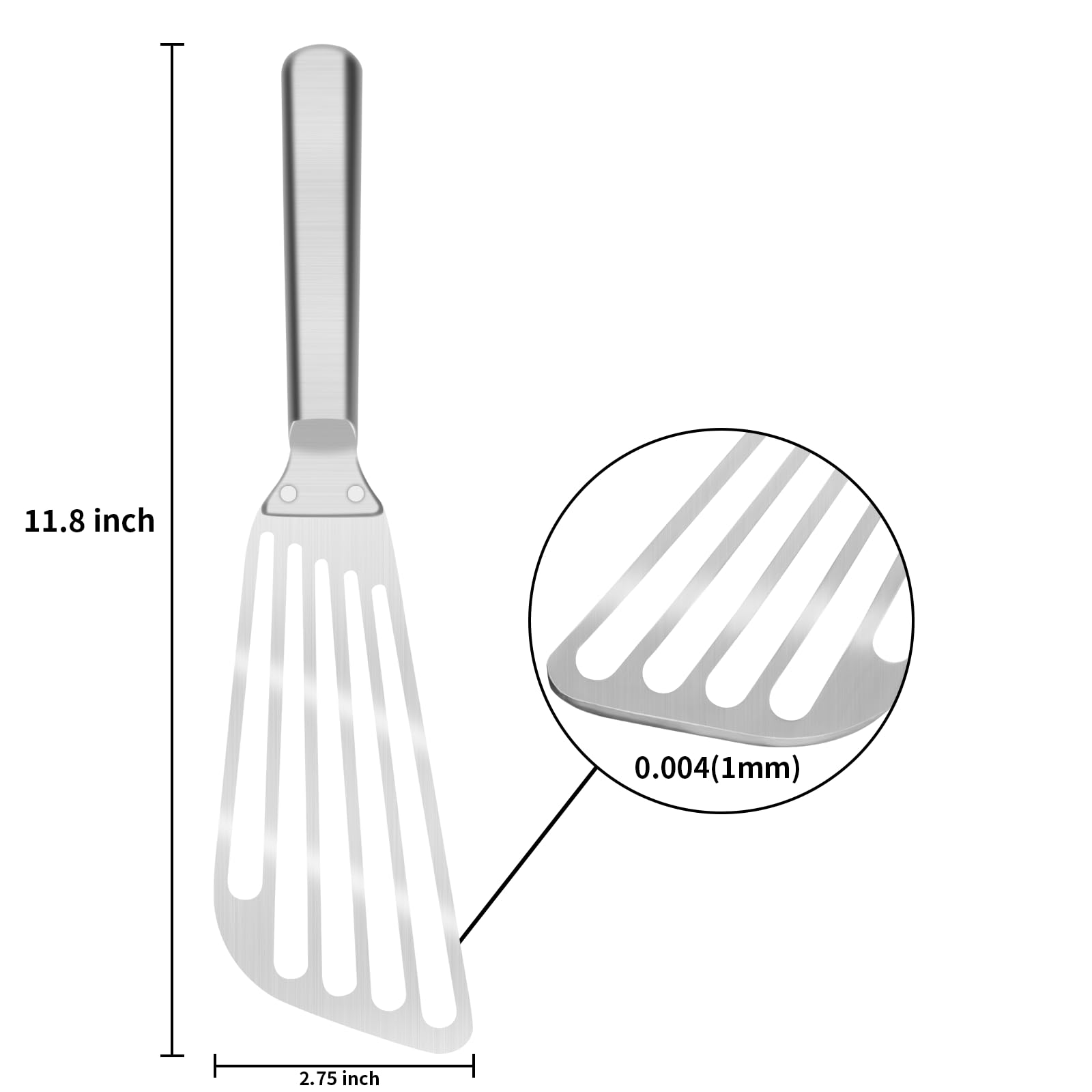 KSENDALO universal-fit spatula works with most pans and grills.