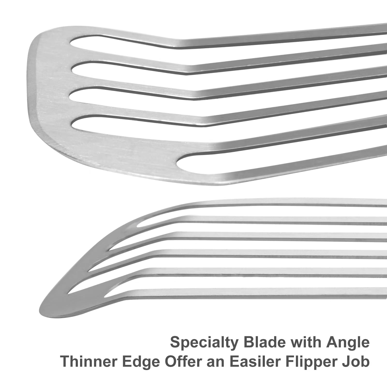 KSENDALO veggie-flip spatula supports plant-based meals with even turning.