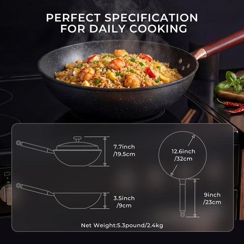 Kseroo multifunction wok set replaces several pans in your kitchen.