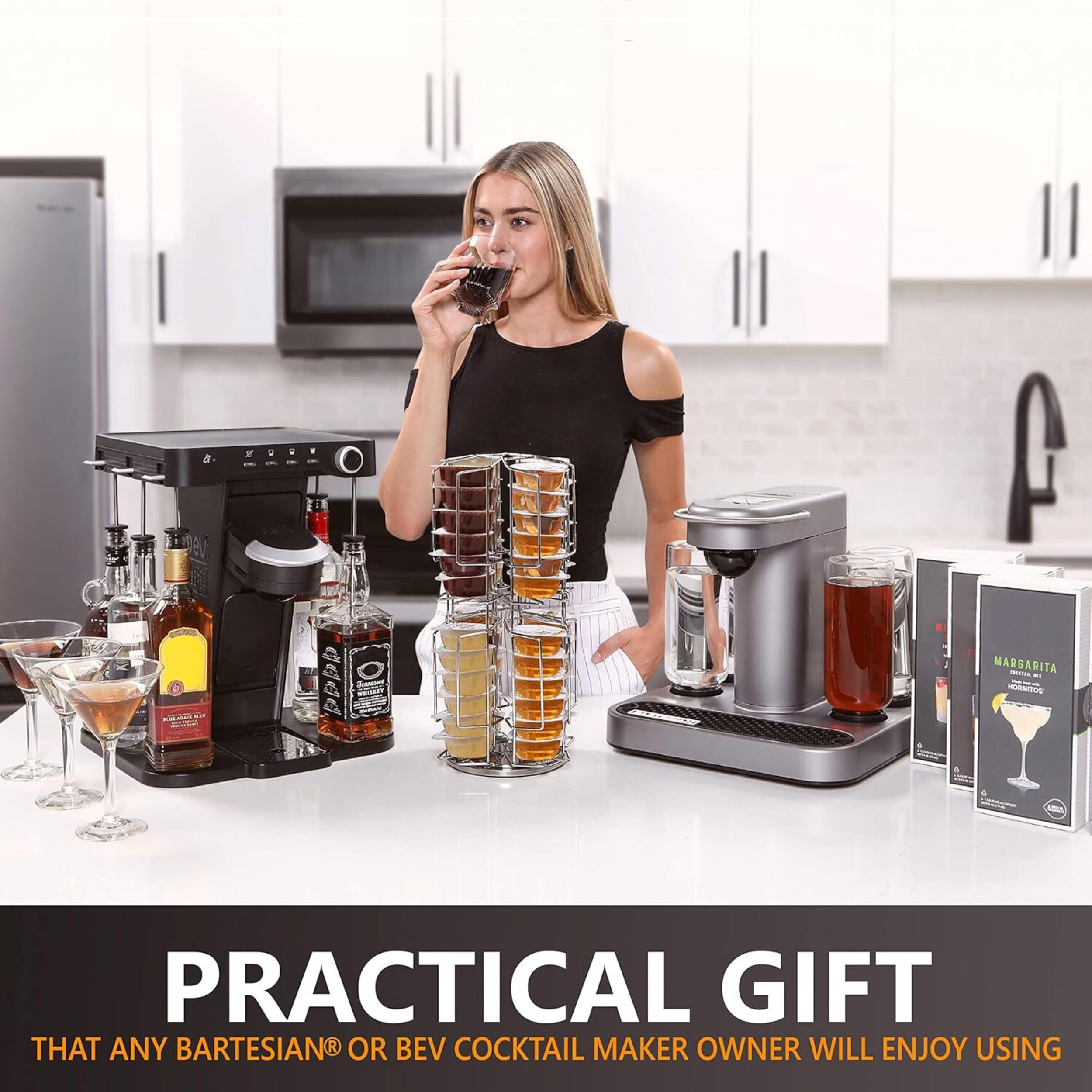 Ksestor chrome storage carousel BEV by BLACK & DECKER compatibility expands setup options.