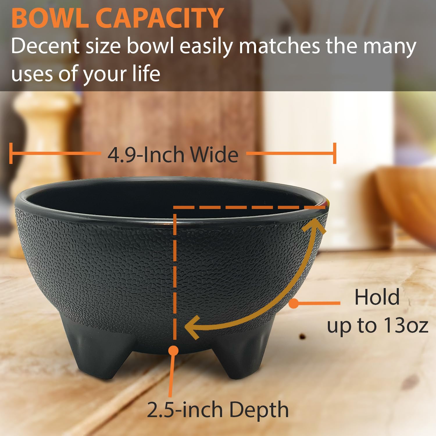 KSEV salsa bowls dimpled exterior closeup highlights authentic presentation