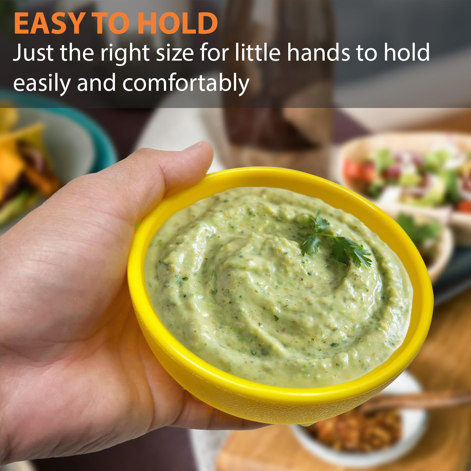 KSEV Salsa Bowls perfect for guacamole and salsa at gatherings.