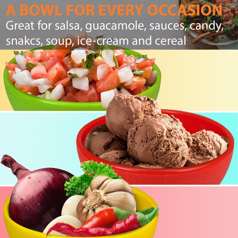 KSEV Salsa Bowls enhance party tables with versatile serving options.