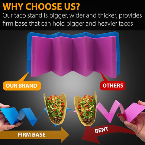 KSEV taco stand uses BPA-free plastic for safe, durable daily use.