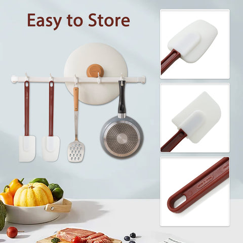 KSIFJRTO ergonomically long-handle spatula enhances grip