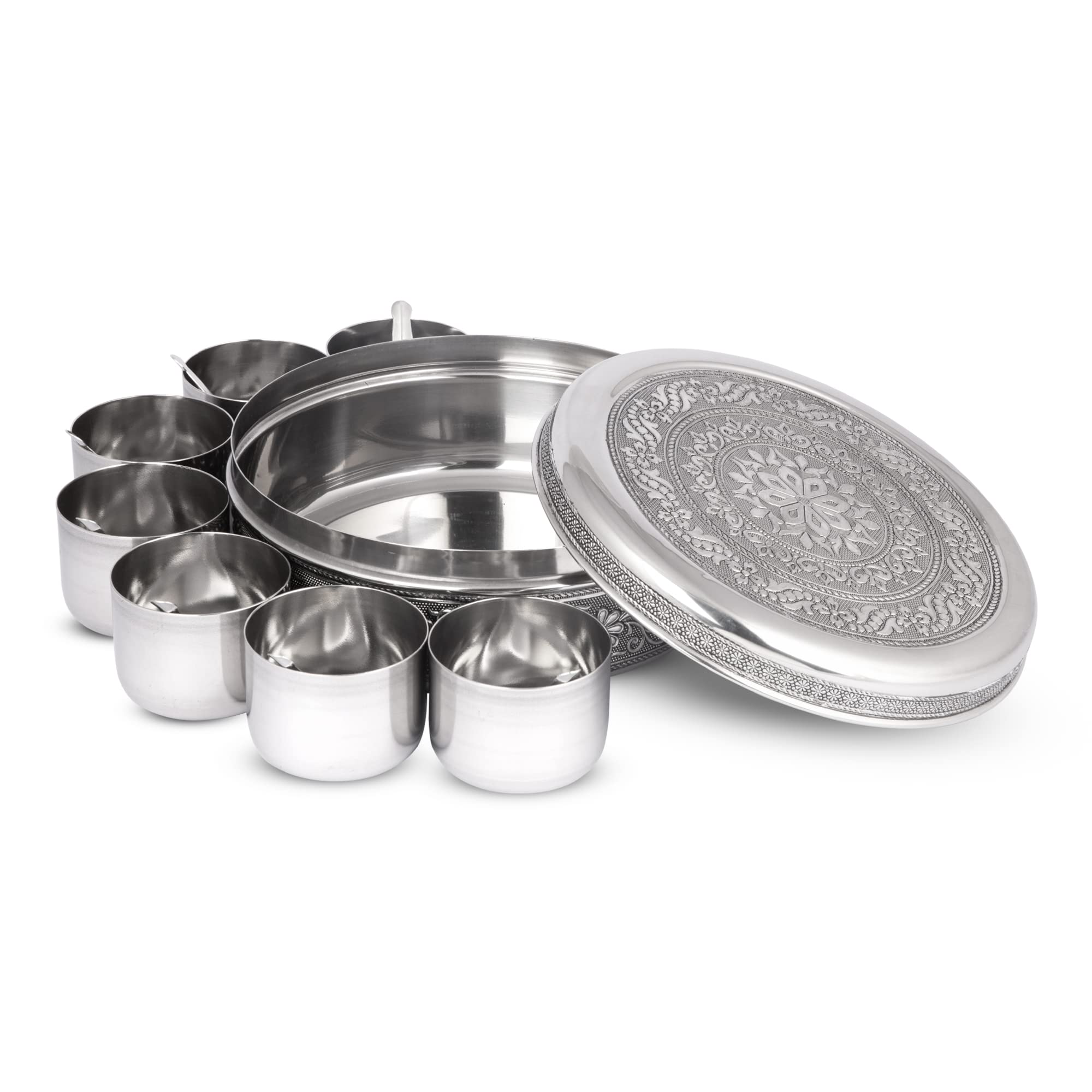 KSJONE spice box lid closed view highlighting airtight seal for freshness