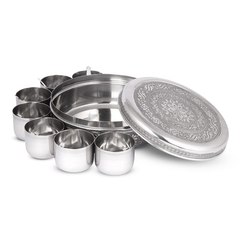 KSJONE spice box lid closed view highlighting airtight seal for freshness