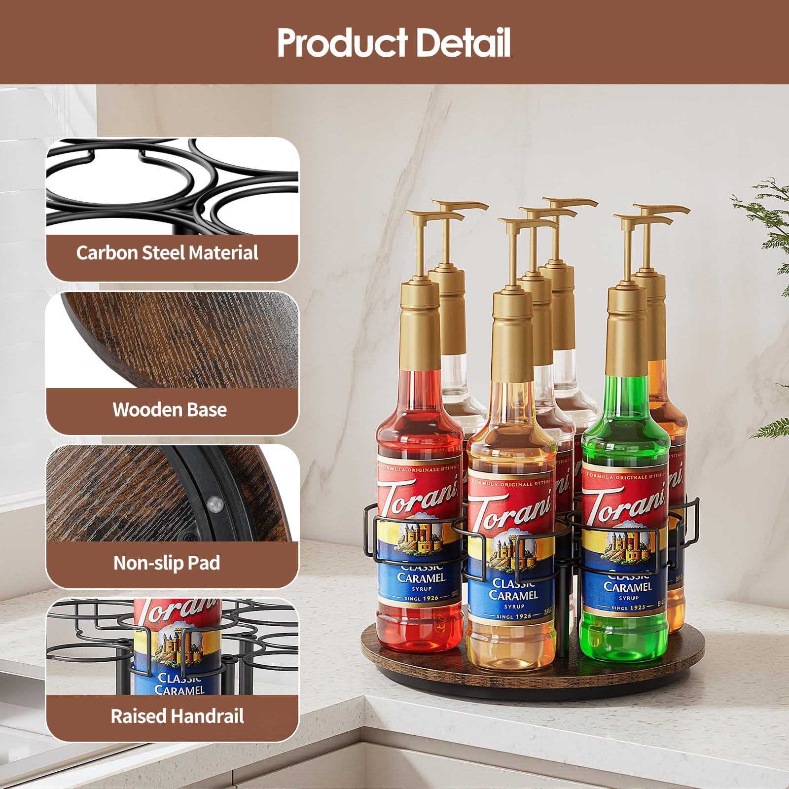 Kssiaz non-slip pads keep the rack stable on various surfaces