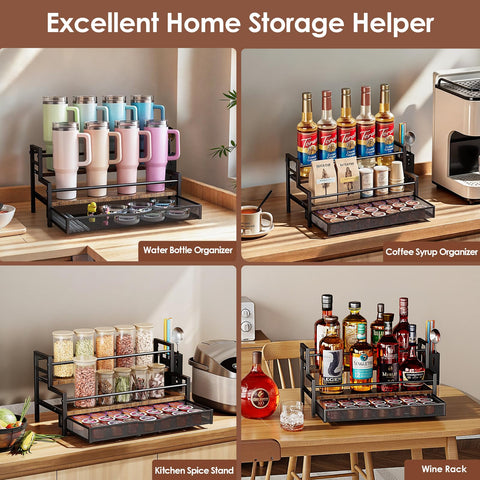 Kssiaz brown MDF finish blends with decor while staying sturdy